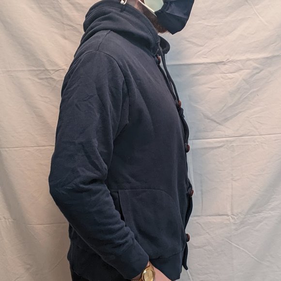 Old Navy - Wushu Kung-Fu Zip Up/Button Hoodie - Picture 4 of 9